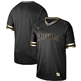 Padres Blank Black Gold Nike Cooperstown Collection Legend V Neck Jersey Dzhi,baseball caps,new era cap wholesale,wholesale hats